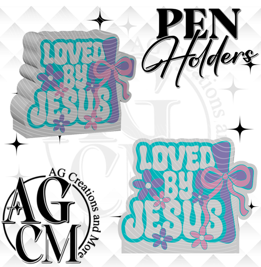 Loved By Jesus Pen Holder 3MF File