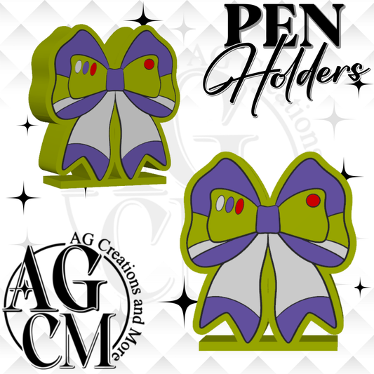 Purple Bow  3D Pen Holders (wholesale)