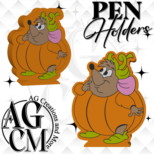 Mouse pumpkin 3D Pen Holder 3MF / STL File