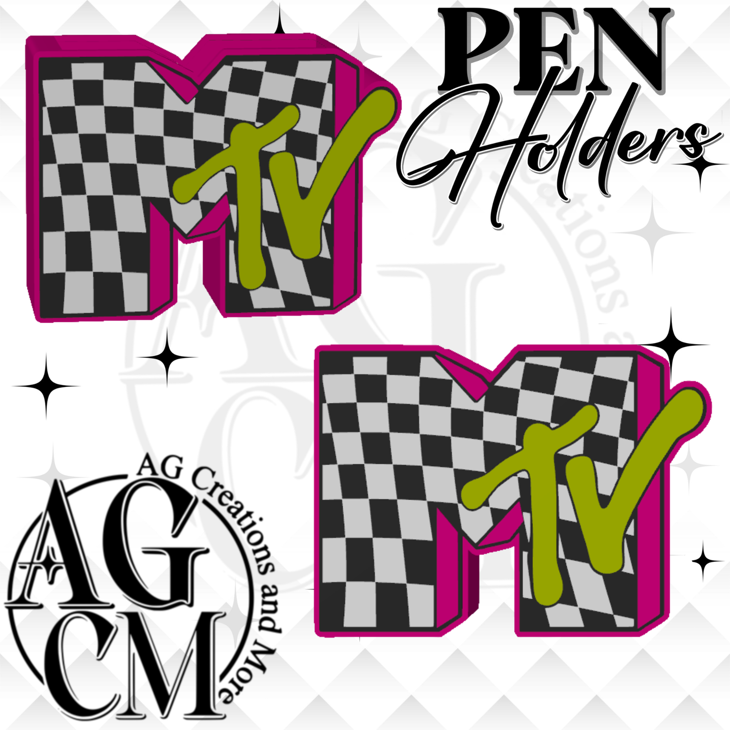 M t 3D Pen Holder 3MF / STL File