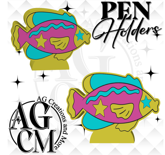 Fish 3D Pen Holder 3MF / STL File