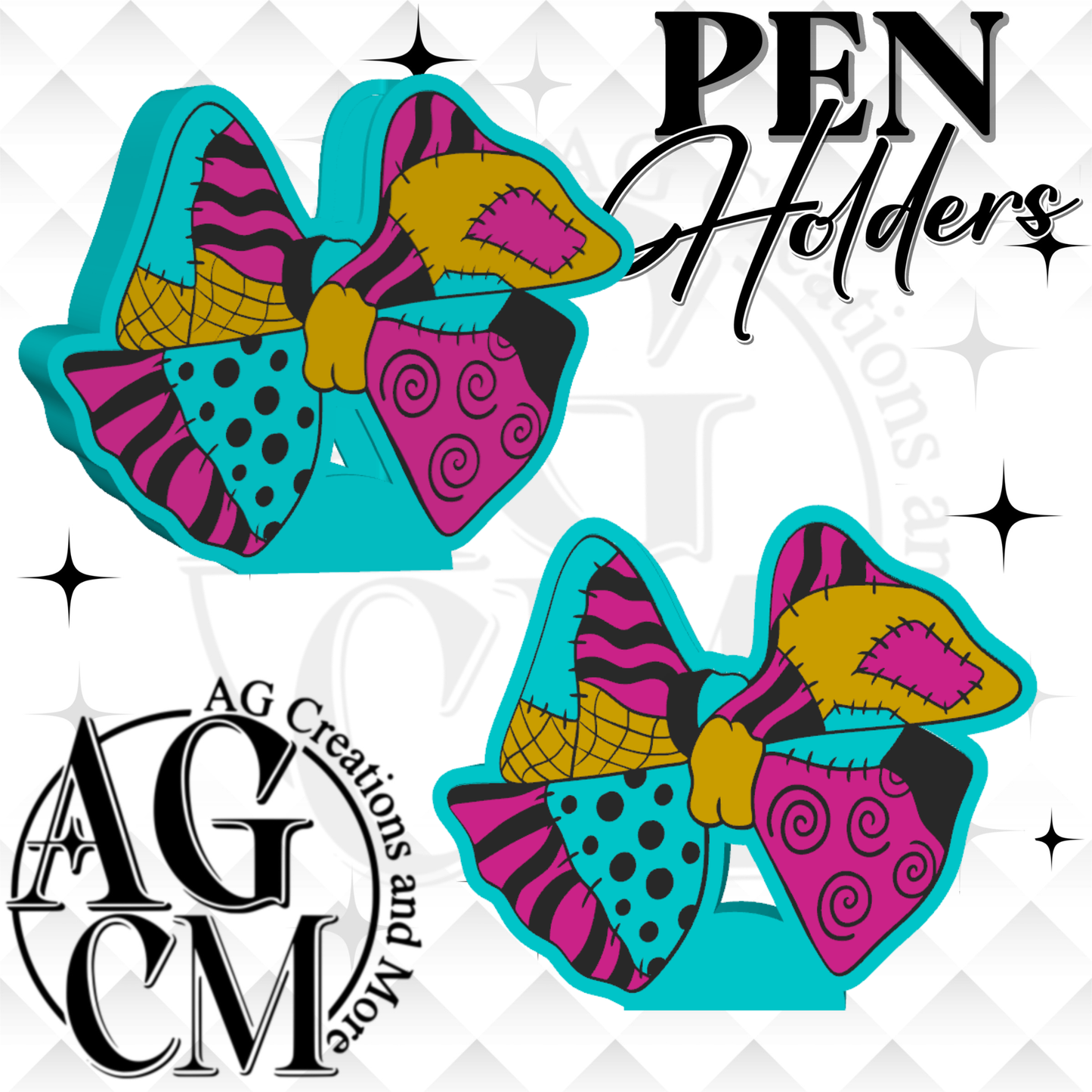 Sally Bow 3D Pen Holder 3MF / STL File