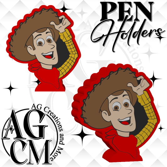T S Cowboy 3D Pen Holders (wholesale)