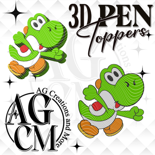 Yoshi Pen Toppers 3MF File