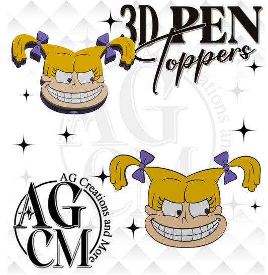 Angelica 3D pen Toppers 3MF File