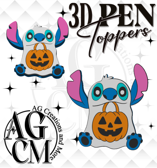 Blue guy ghost 3D Pen Toppers (wholesale)