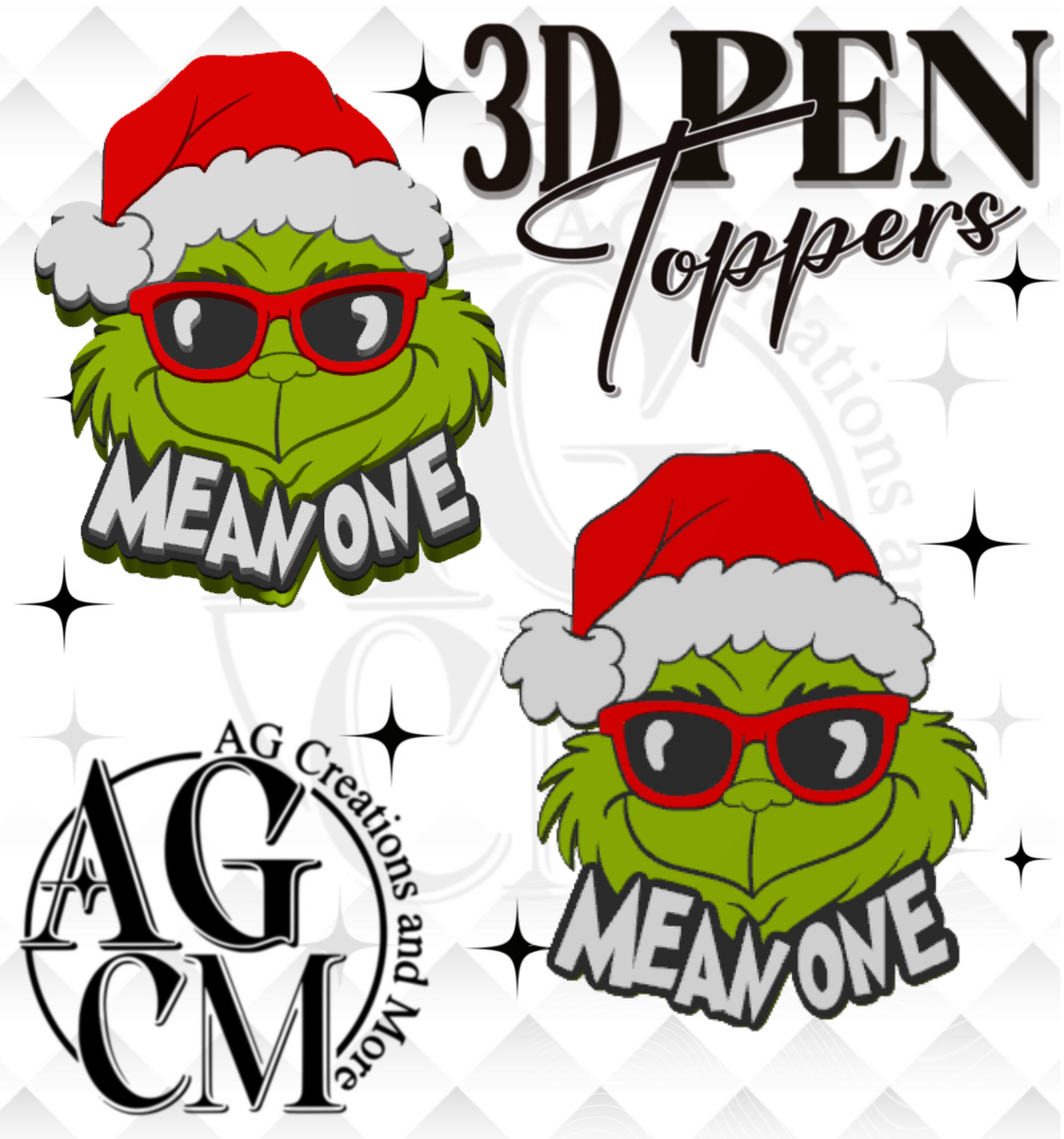 Mean One 3D pen Toppers 3MF File