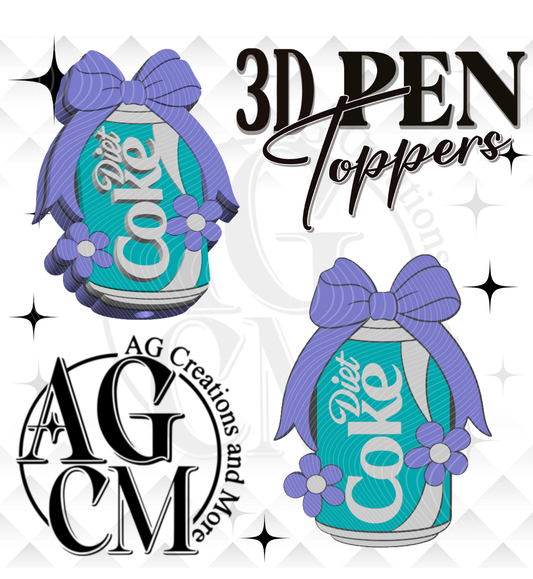 Soda Drink DC 3D Pen Toppers (wholesale)