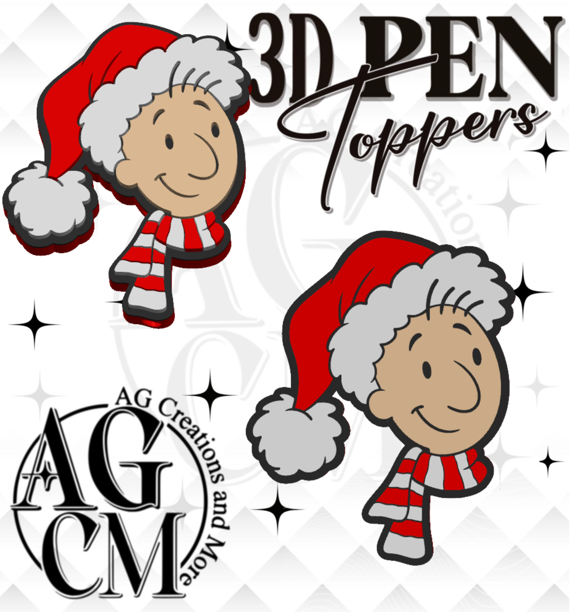 90s Journal Boy 3D Pen Toppers (wholesale)