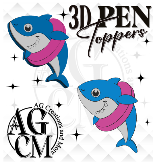 Shark 3D Pen Toppers (wholesale)