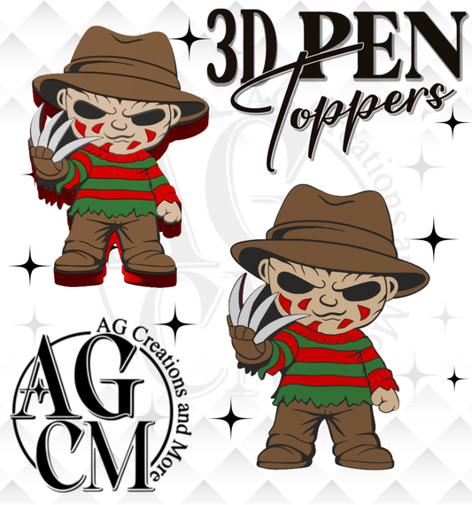 Elm Street 3D Pen Toppers (wholesale)