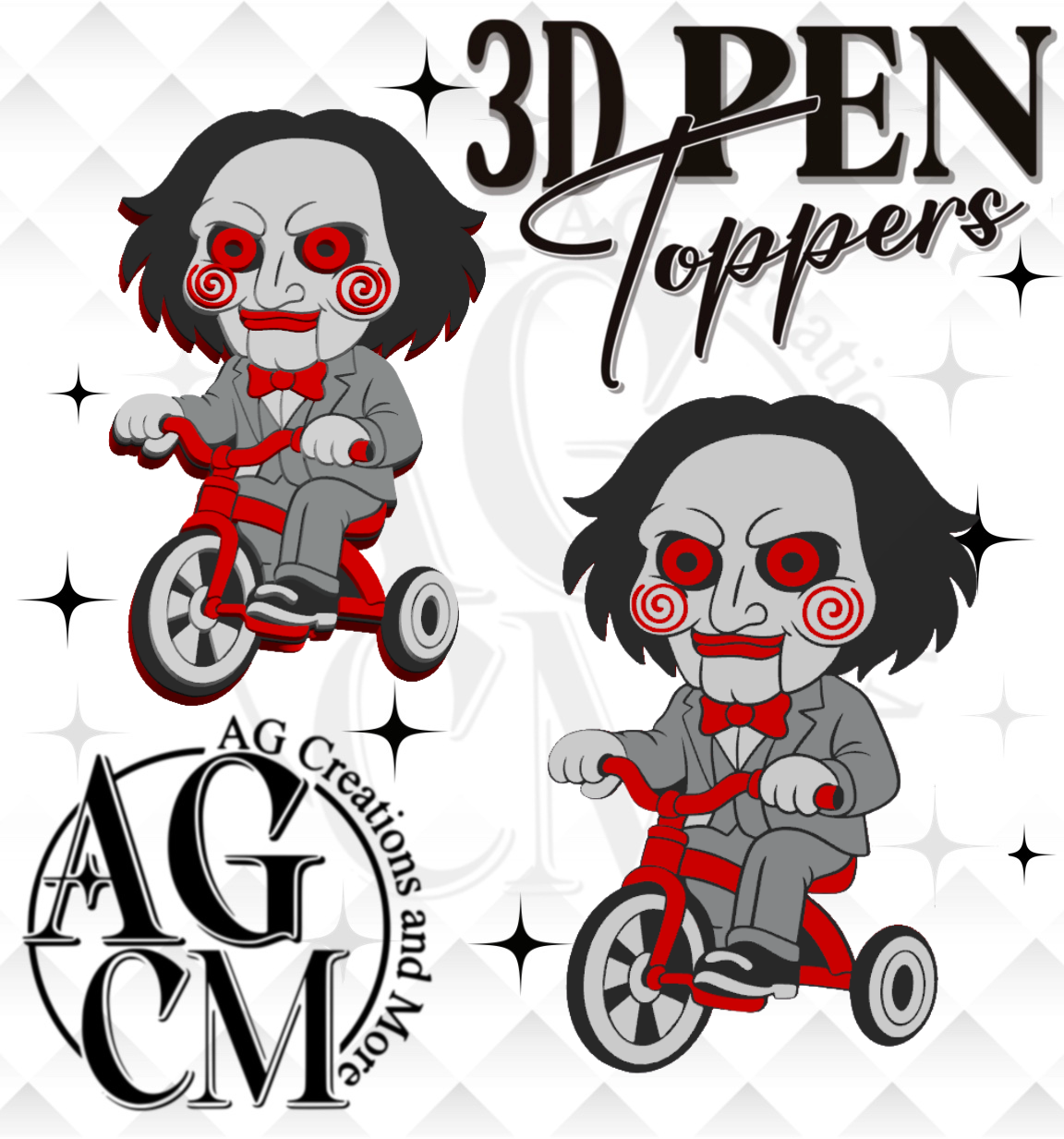 Jigsaw Puzzle 3D pen Toppers 3MF File
