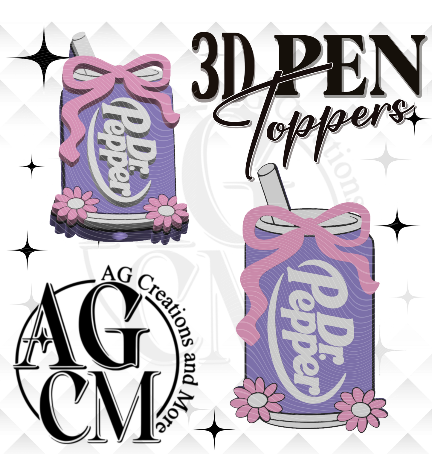 Girly Soda Dp Pen Toppers (wholesale)