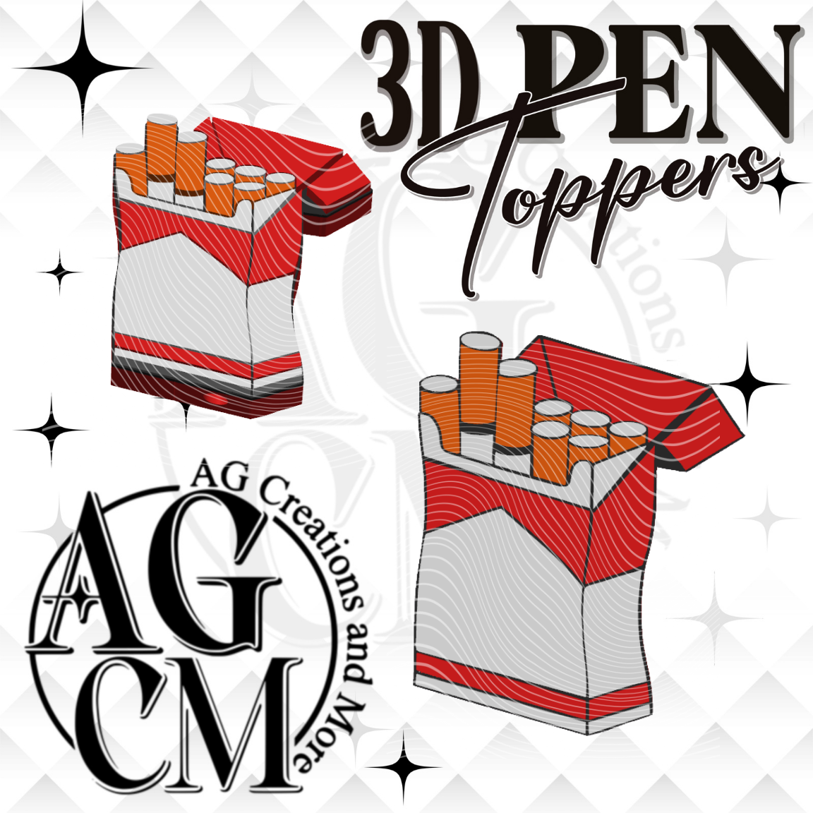 Cigs  Pen Toppers 3MF File
