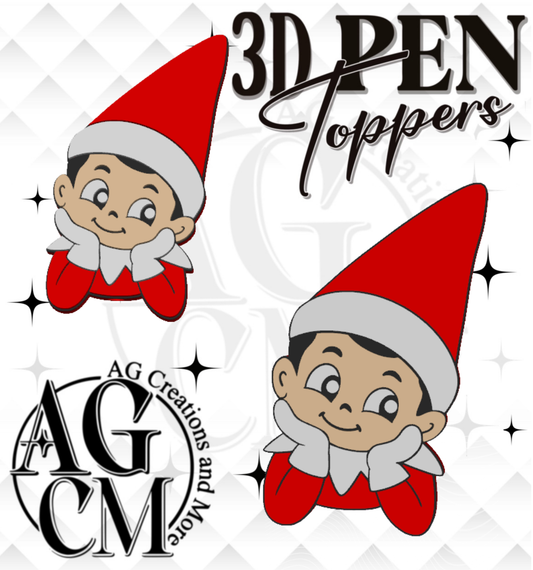 Elf Boy 3D pen Toppers 3MF File