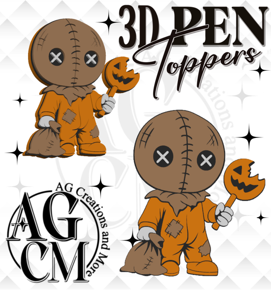 Trick or Treat 3D pen Toppers 3MF File