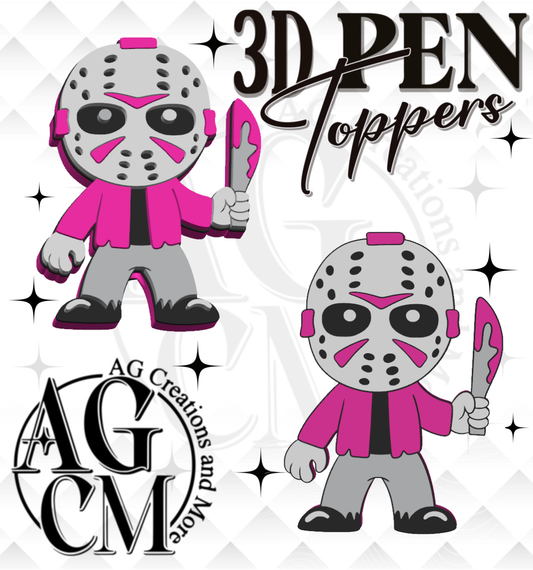 Scary Mask 3D Pen Toppers (wholesale)
