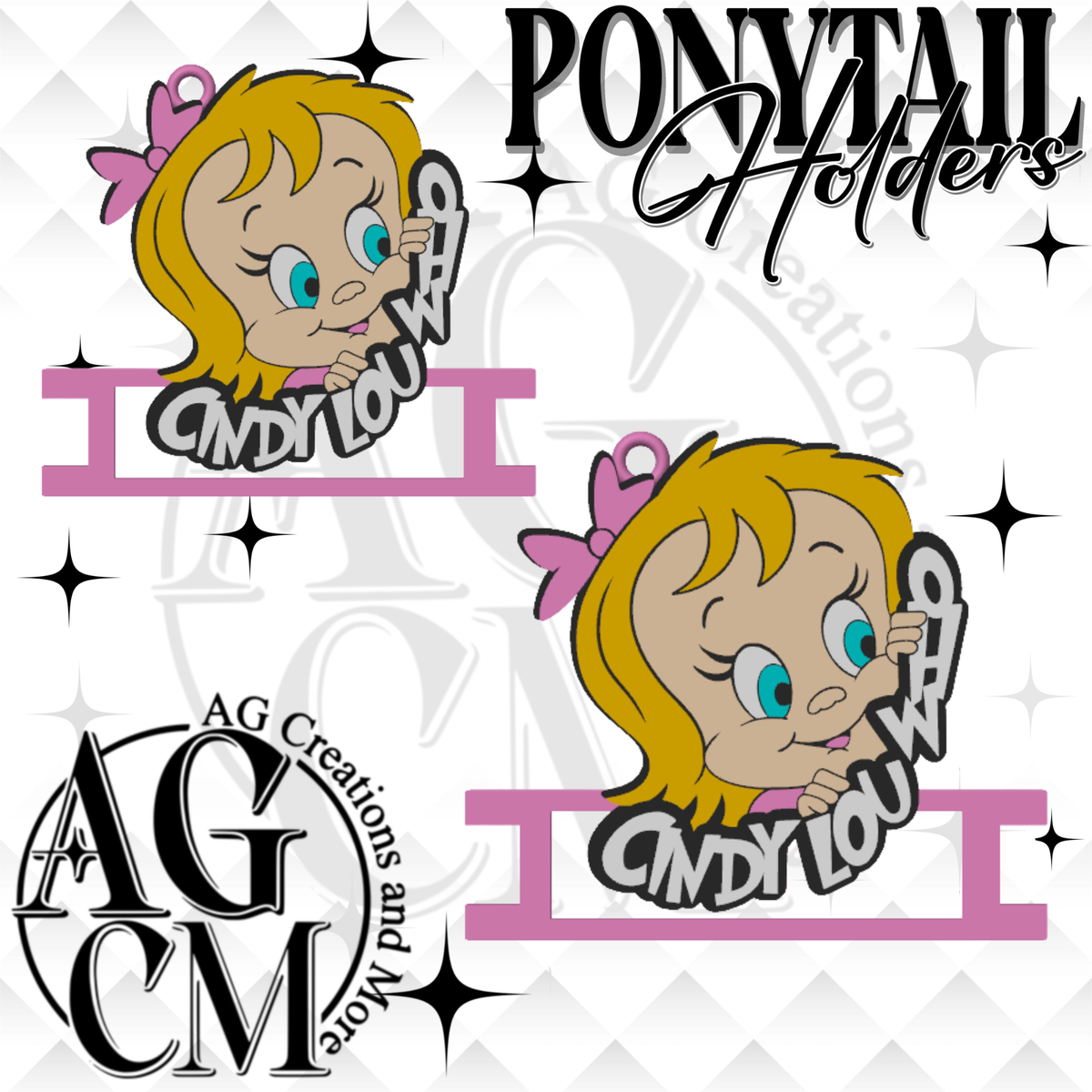 Lou 3D Ponytail Holder (wholesale)