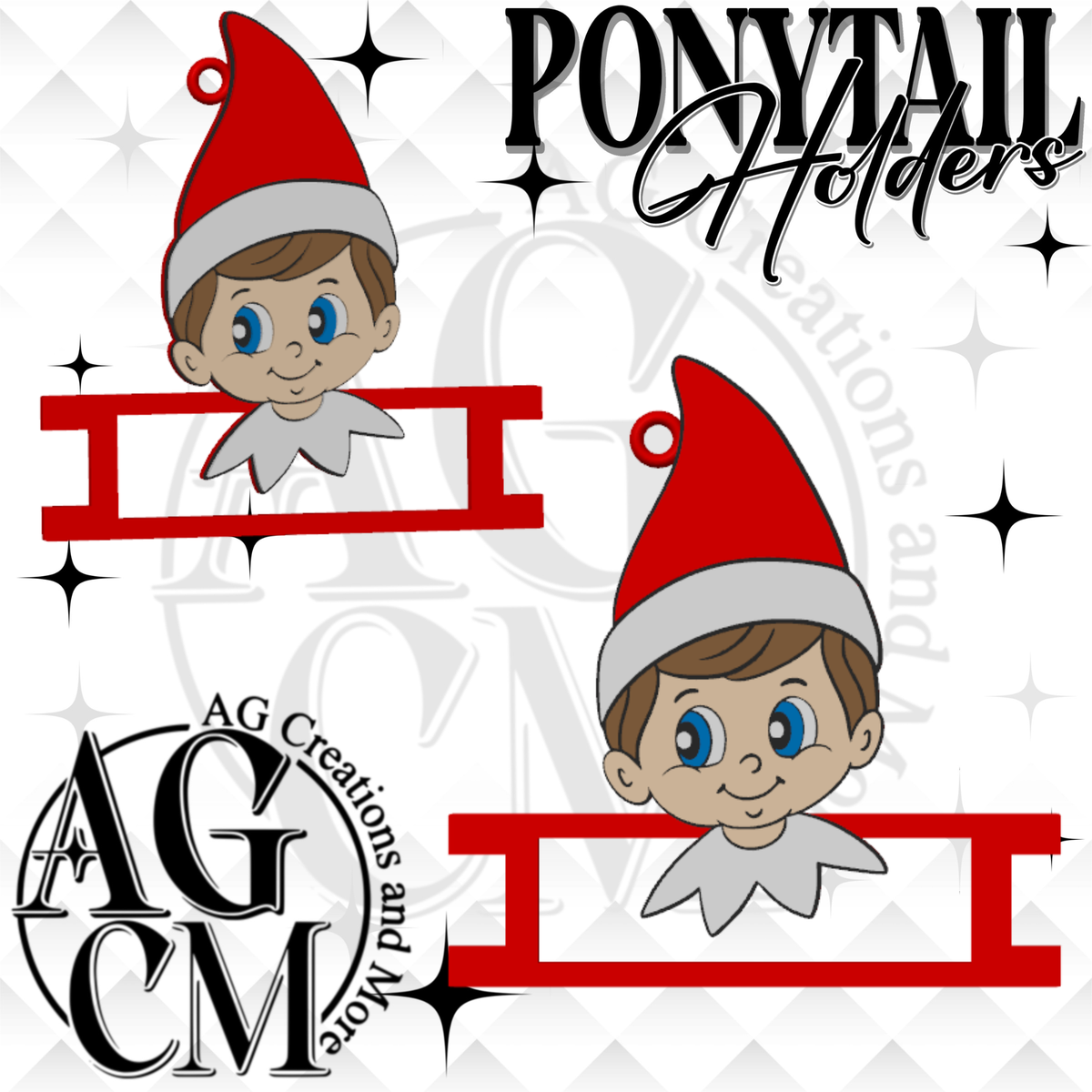 Naughty Elf 3D Ponytail Holder (wholesale)
