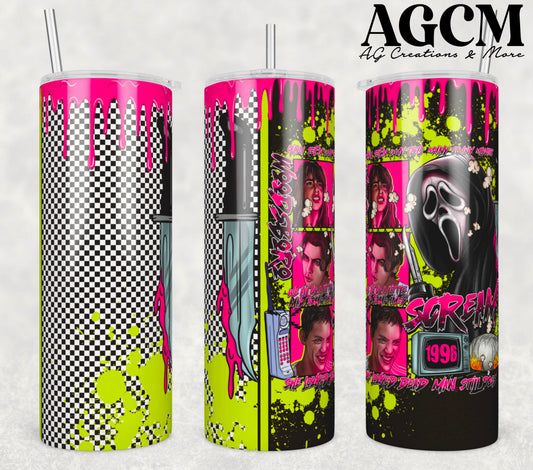 Scream black Tumbler Digital Download PNG