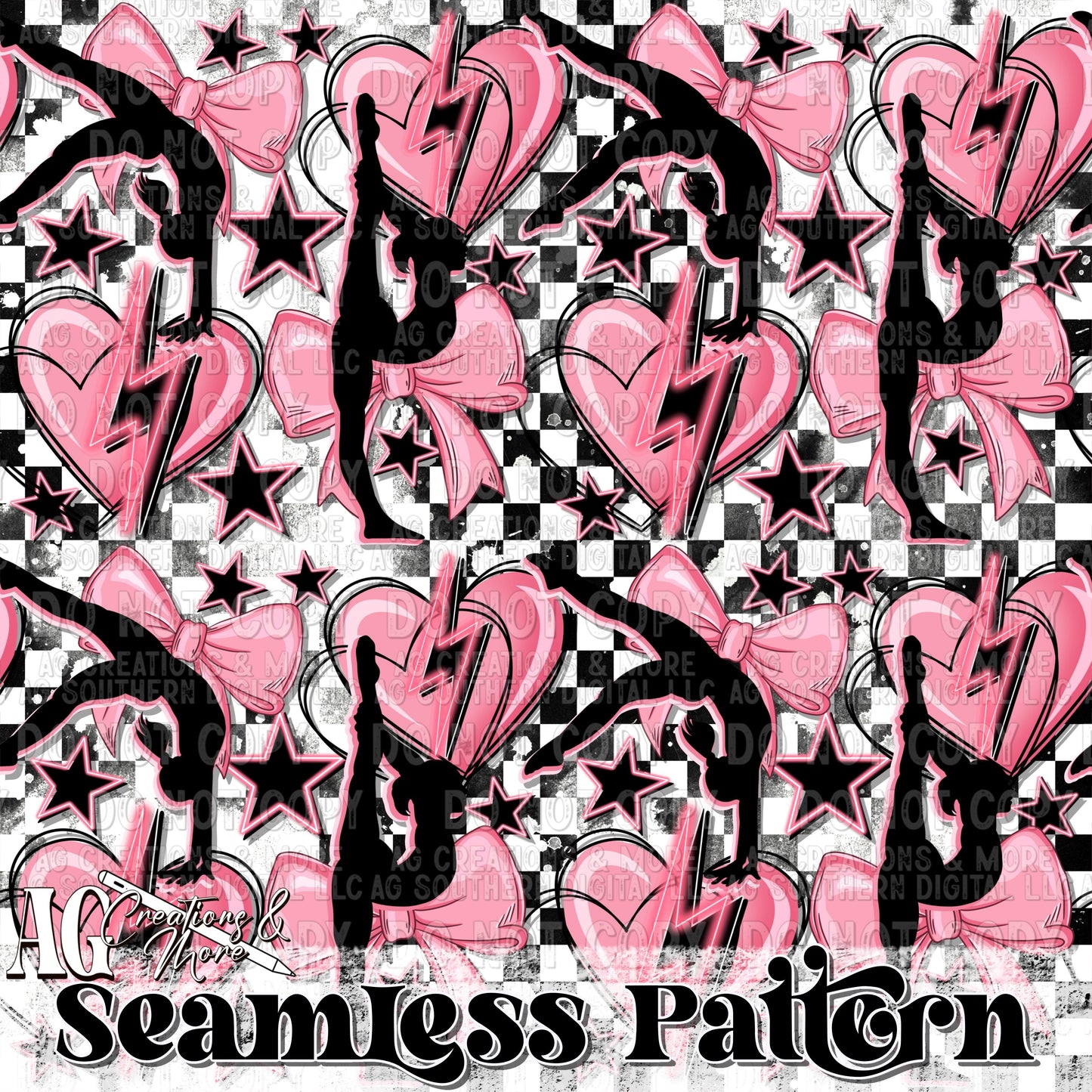 Gymnastics Seamless Pattern