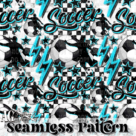 Boy soccer Seamless Pattern