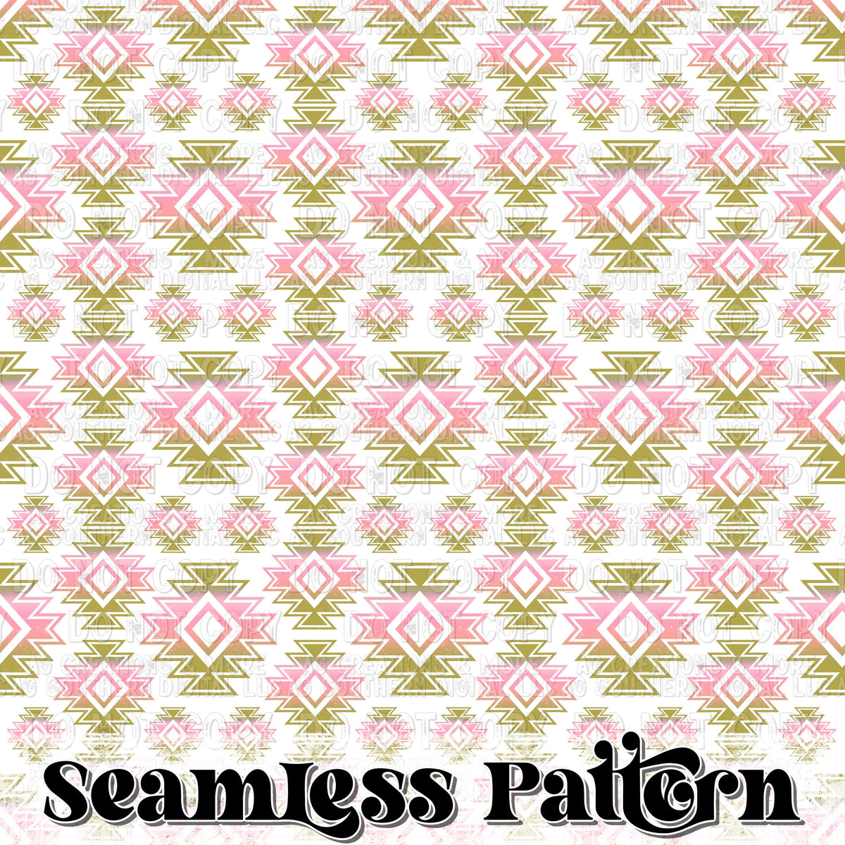 Pink Aztec Seamless Pattern