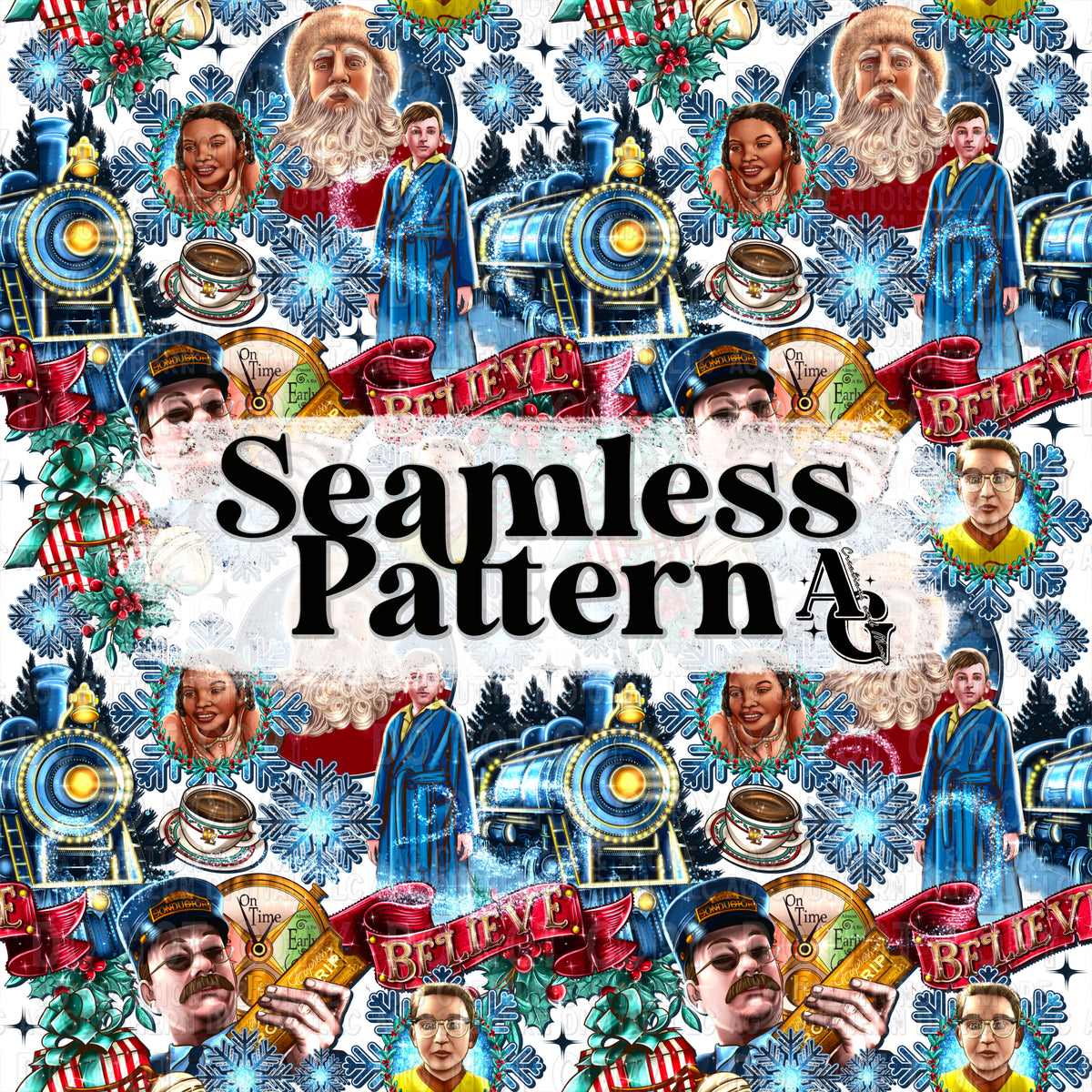 Believe Seamless Pattern