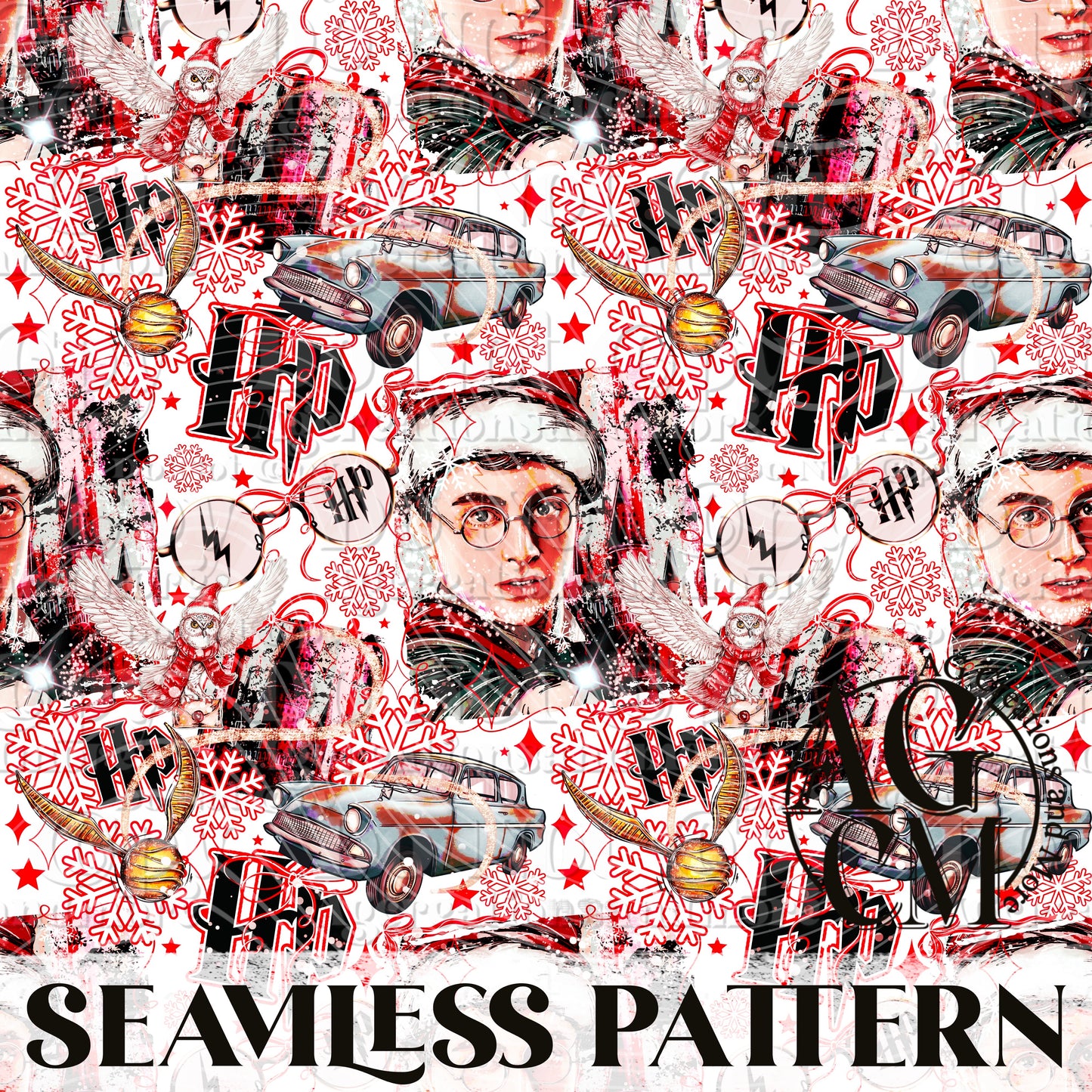 HP Seamless Pattern PNG