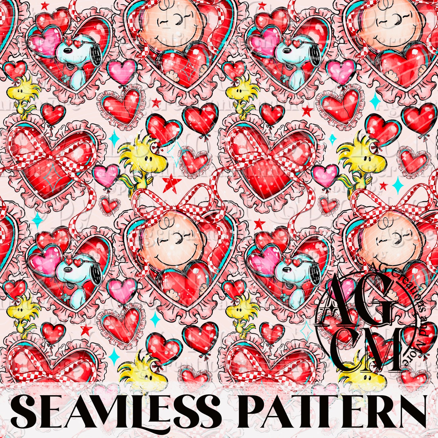 CB V-Day Seamless Pattern PNG