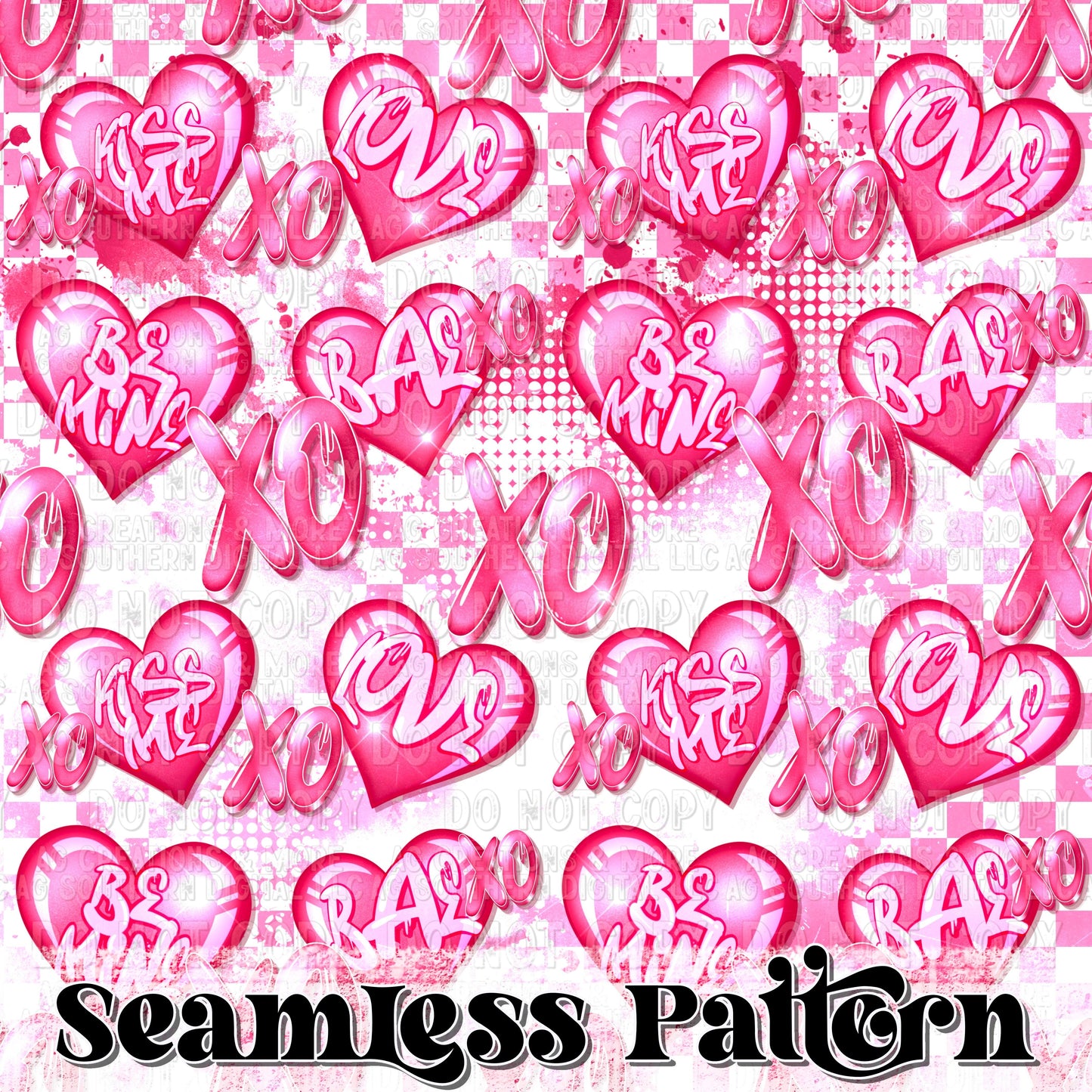 Xoxo Seamless Pattern