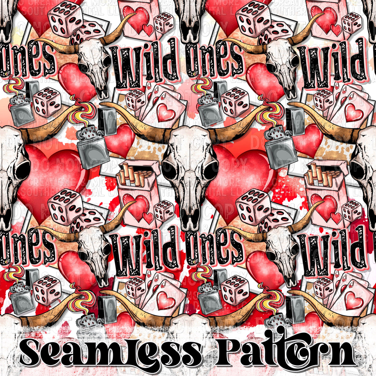 VD Wild ones Seamless Pattern