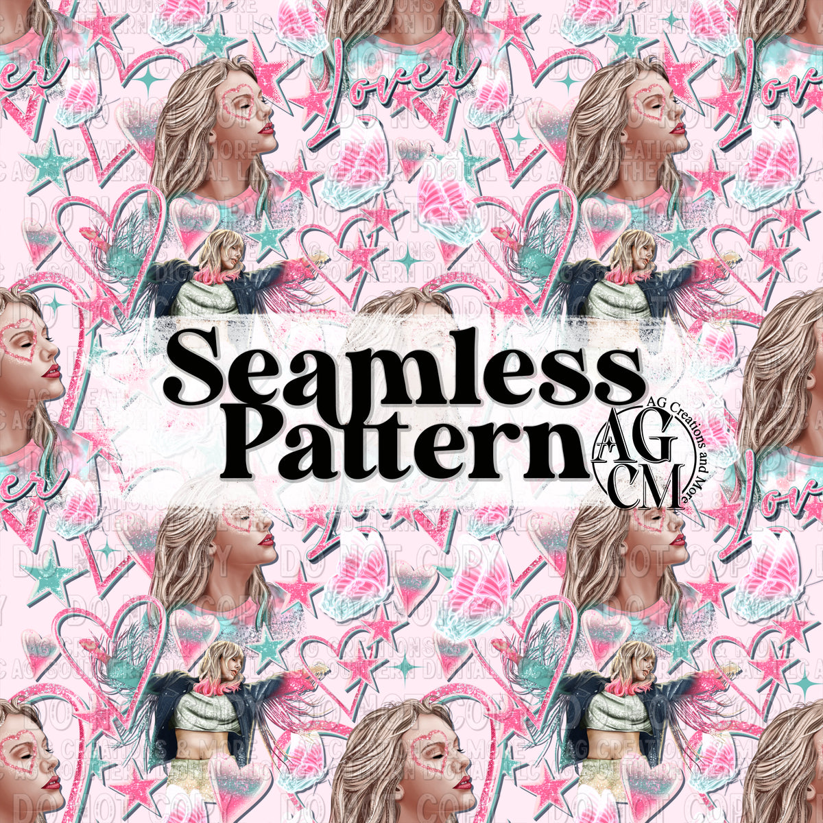 Lover Seamless Pattern PNG