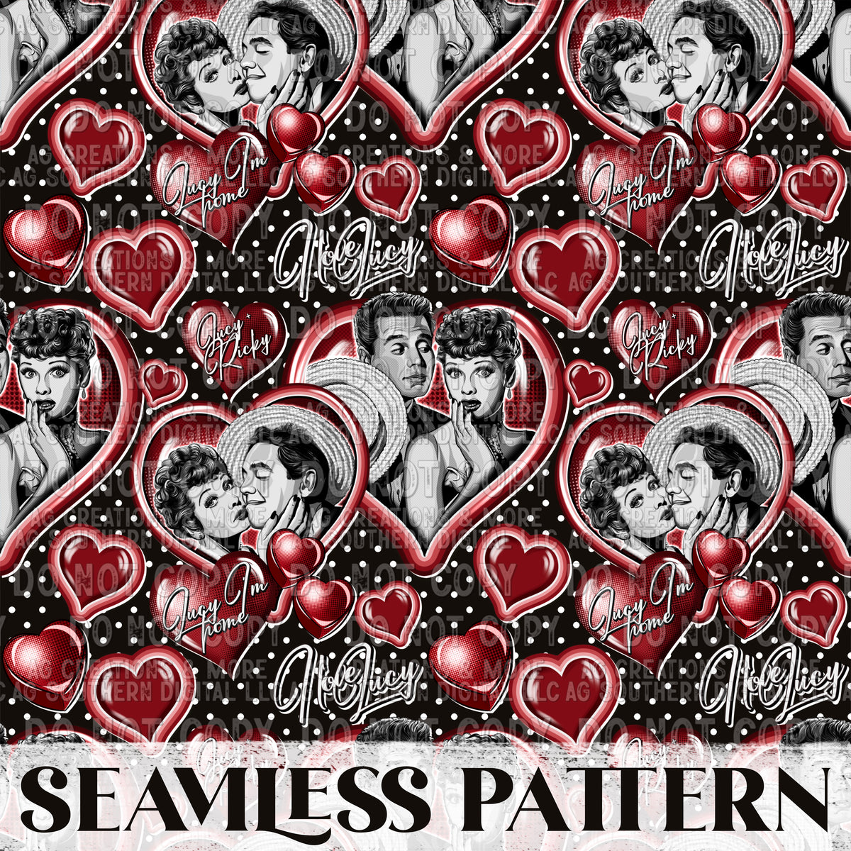 Lucy Seamless Pattern PNG