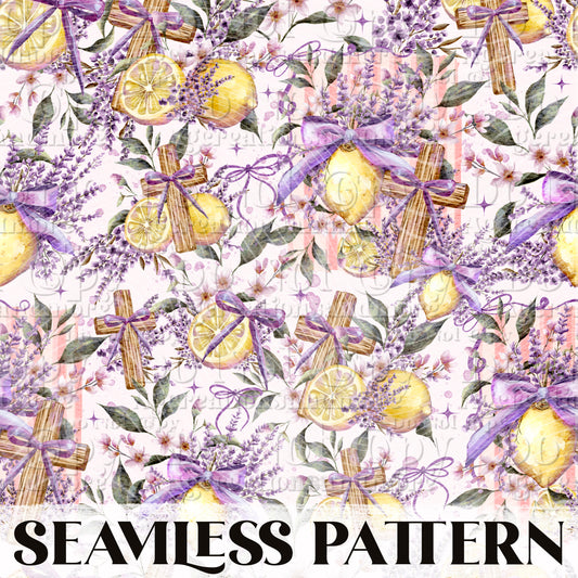 With Jesus Life is Zestful Seamless Pattern PNG