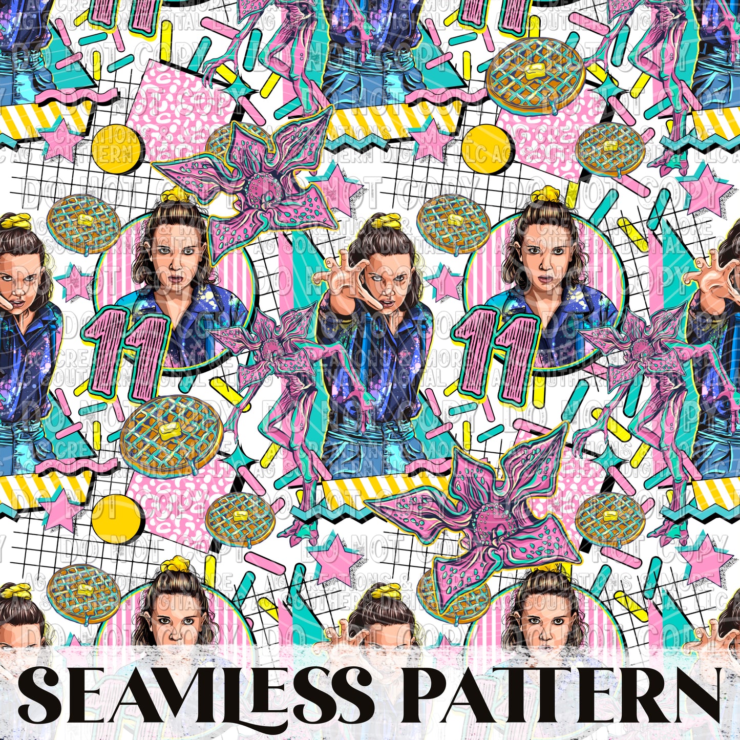 Eleven Seamless Pattern PNG