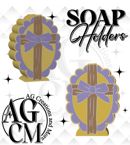 Faith Bow Cross 3D Soap Holders (wholesale)