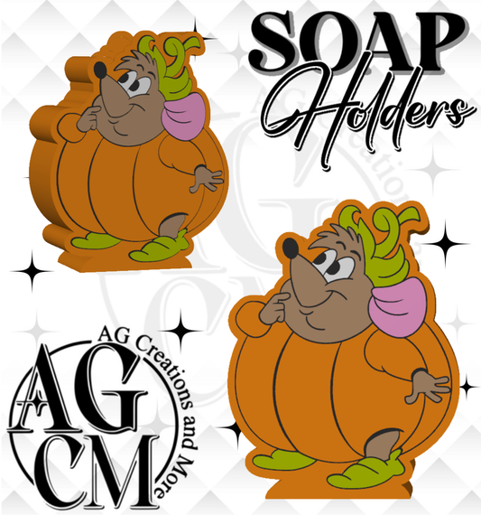 Mouse pumpkin 3D Soap Holders (wholesale)