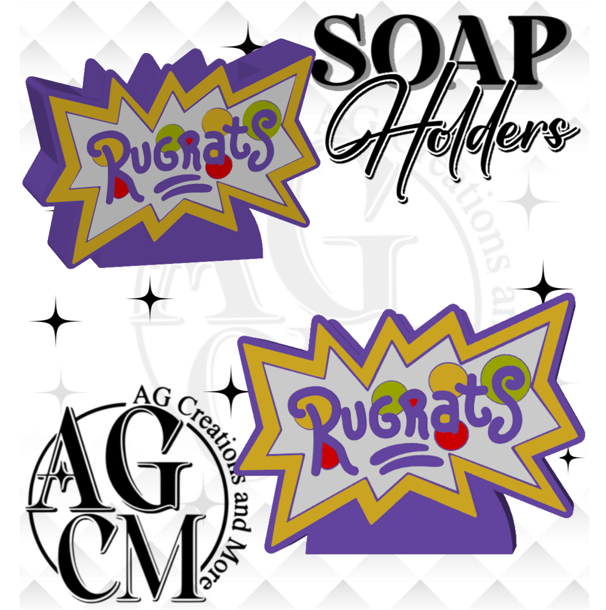R-rats 3D Soap Holders STL / 3MF Files