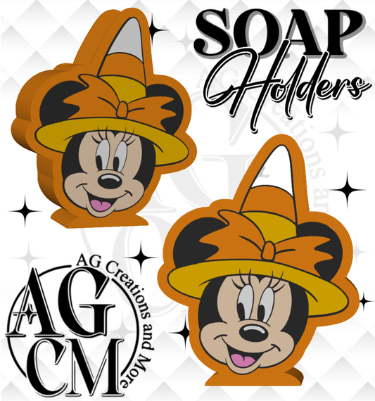 Girl mouse candy corn 3D Soap Holders STL / 3MF Files