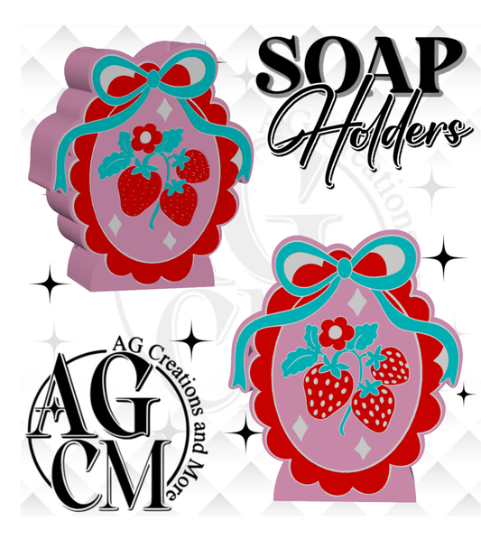 Strawberry 3D Soap Holders (wholesale)