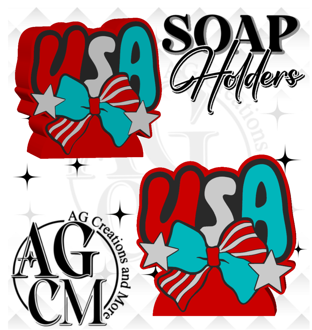 USA 3D Soap Holders (wholesale)