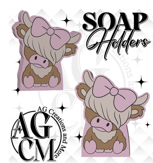 Highland Cow 3D Soap Holders (wholesale/ singles)