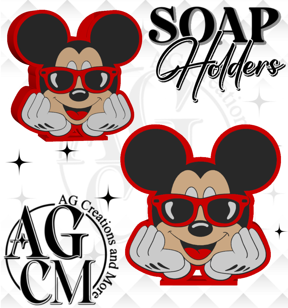 Mouse Glasses 3D Soap Holders (wholesale)