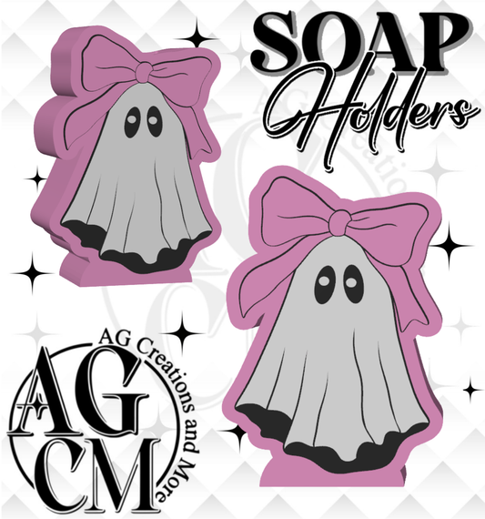 Ghost pink bow 3D Soap Holders (wholesale)