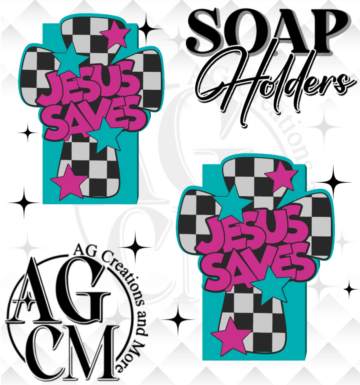 Jesus Saves 3D Soap Holders (wholesale)