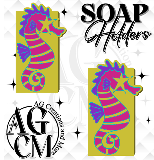 Seahorse 3D Soap Holders STL / 3MF Files
