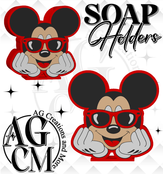 Mouse Glasses 3D Soap Holders STL / 3MF Files