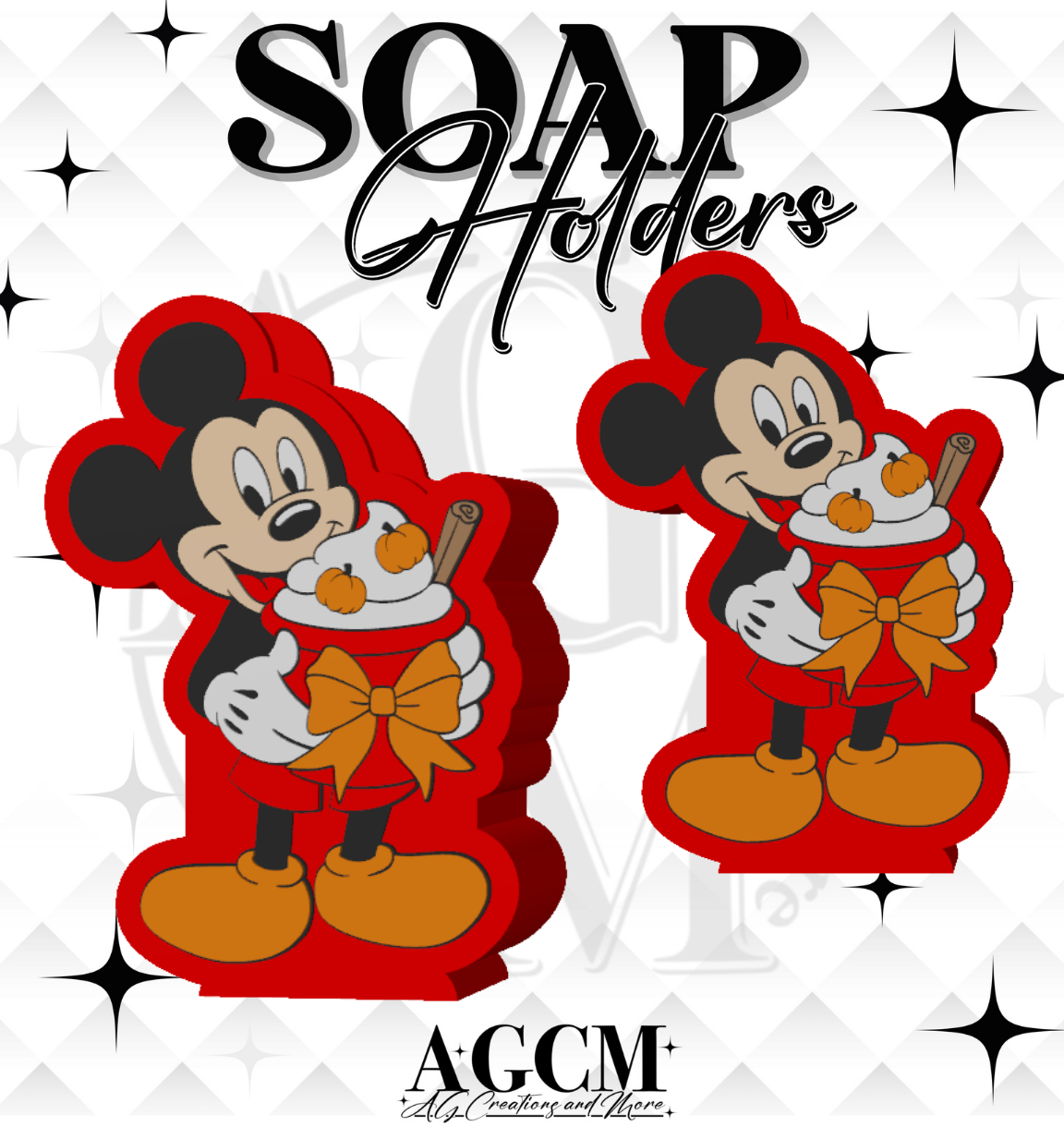Fall Mouse 3D Soap Holders STL / 3MF Files