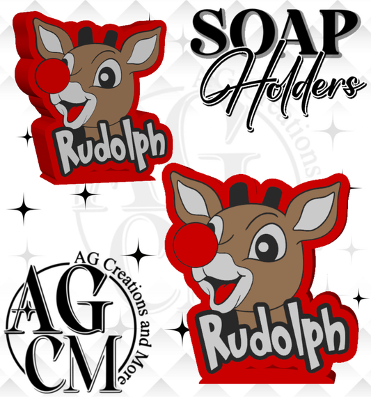 Red Nose Reindeer 3D Soap Holders (wholesale)